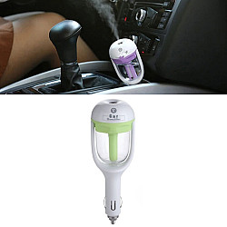 Car Negative Ion Spray Humidifier Aromatherapy Air Purifier(Light Green)