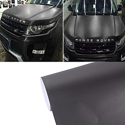 1.52m x 0.5m Ice Blue Metallic Matte Icy Ice Car Decal Wrap Auto Wrapping Vehicle Sticker Motorcycle Sheet Tint Vinyl Air Bubble Free(Black)