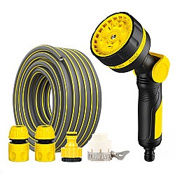 10 Functional Watering Sprinkler Head Household Water Pipe, Style: D6+4 Connector+10m 4-point Tube