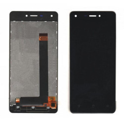 LCD with Touch Screen for Intex Aqua Lions 3 Lower Flex - Black Display Glass Combo Folder