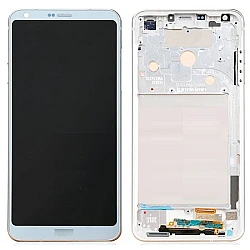 LG G6 LCD Screen With Front Housing White