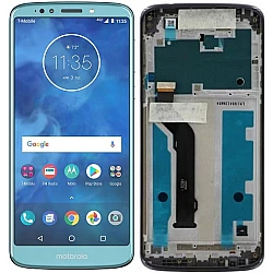 Motorola Moto E5 Plus LCD Screen With Frame Blue