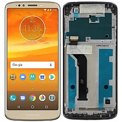 Motorola Moto E5 Plus LCD Screen With Frame Gold