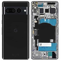 Google Pixel 7 Pro Rear Full Housing Panel Battery Door Cover Black