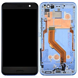 HTC U11 LCD Screen With Front Housing Digitizer Blue