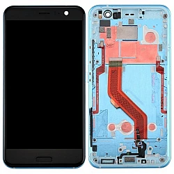 HTC U11 LCD Screen With Front Housing Silver