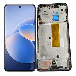 Vivo X60 LCD Screen With Frame - Black