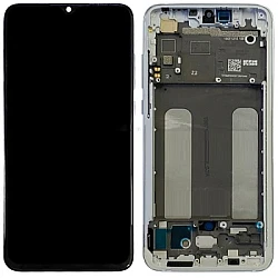 Xiaomi MI 9 Lite LCD Screen With Frame - Silver