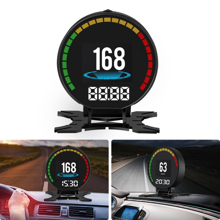 P15 OBD2 Car HUD Headup Display Water Temperature Vehicle Speed Voltage