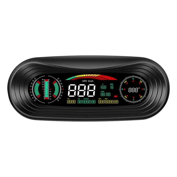 P18 GPS Car HUD Headup Display Vehicle Speed Voltage Mileage