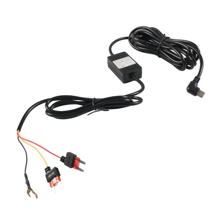 Car Driving Recorder Parking Monitoring 3A Step-down Cable Set, Specifications: Elbow Type-C