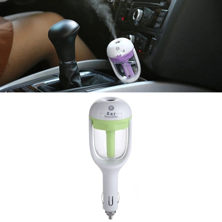 Car Negative Ion Spray Humidifier Aromatherapy Air Purifier(Light Green)