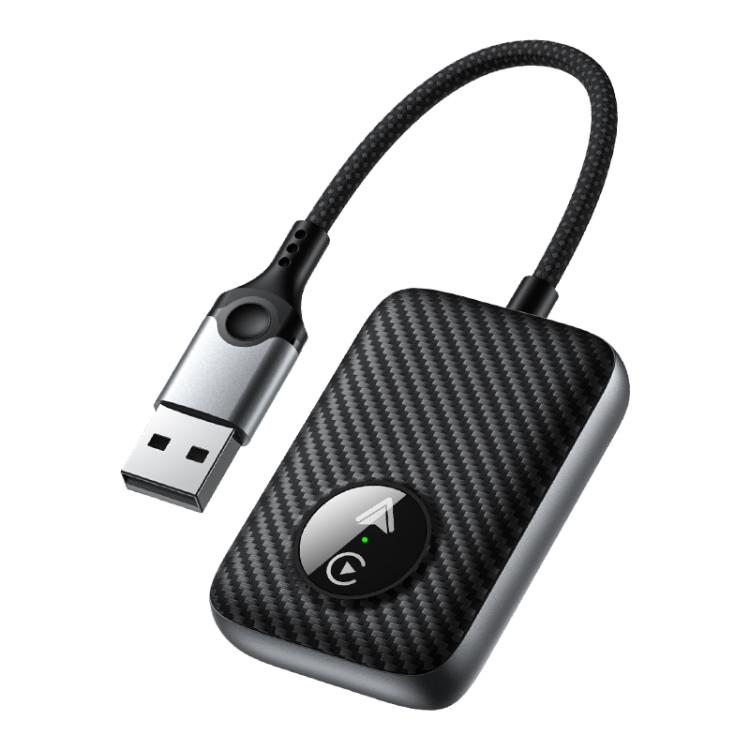 2 in 1 USB Wired to Wireless Car CarPlay / Android Auto Box Adapter(Black)