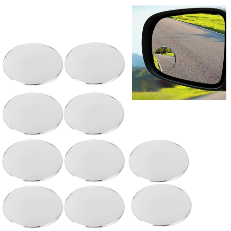10 PCS Car Blind Spot Rear View Wide Angle Mirror, Diameter: 5.5cm