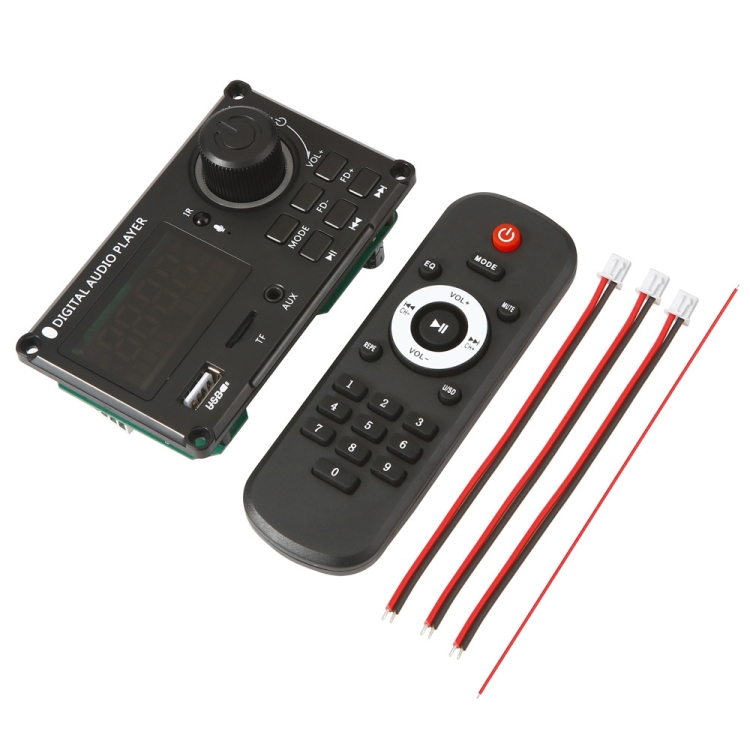 100W 12V TPA3116 Color Screen Power Amplifier Bluetooth Decoder Board With Recording Call(Silicone Remote Control)