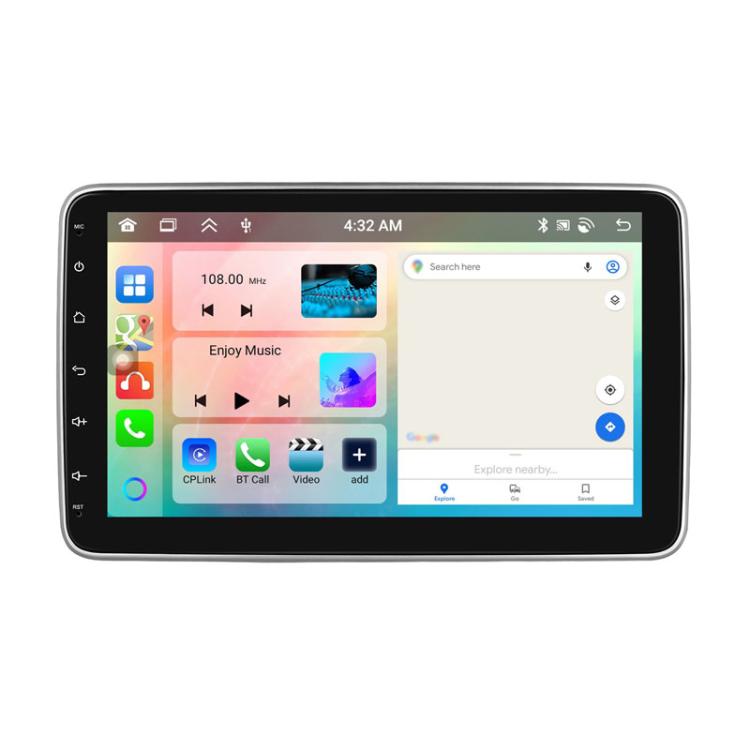 4+64G 10 Inch Android 13.0 Universal Player Car Reversing Center Control Integrated Machine(Standard)