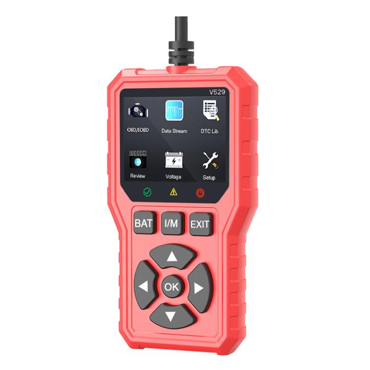 FOXSUR V529 OBD2 Car Engine Fault Code Reader Diagnostic InstrumentRed