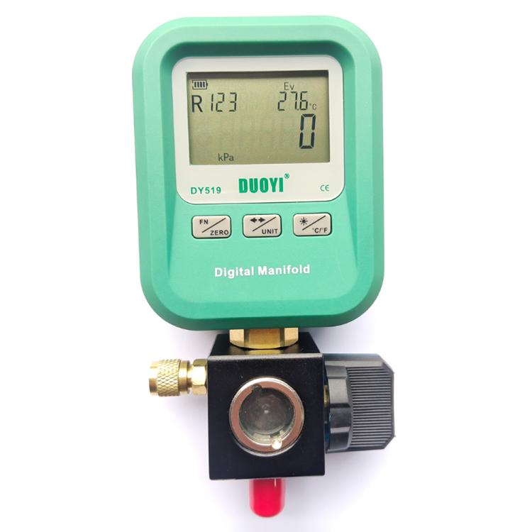 DUOYI DY519 Digital Manifold Gauge Air Conditioning Fluoride MeterGreen
