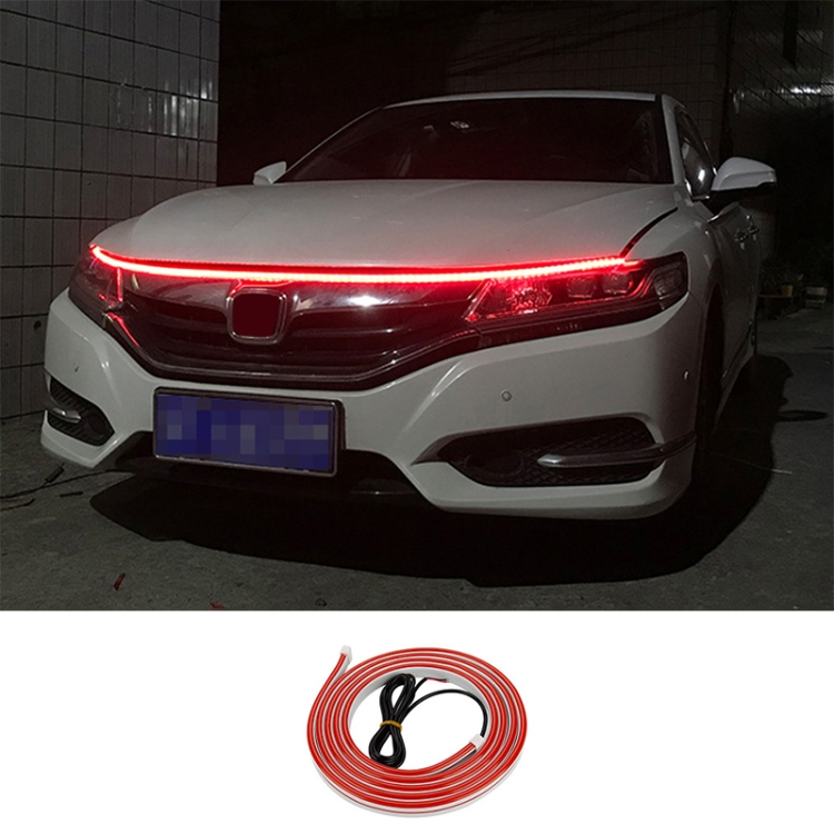 1 5m Car Daytime Running Super Bright Decorative LED Atmosphere Light Red Light