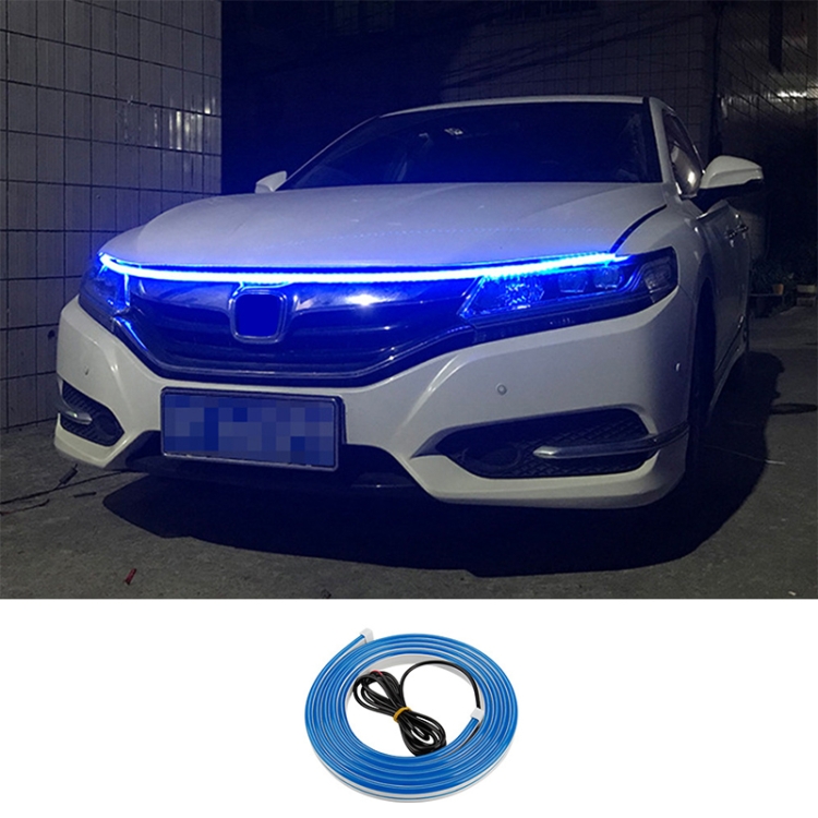 1 8m Car Daytime Running Super Bright Decorative LED Atmosphere Light Blue Light