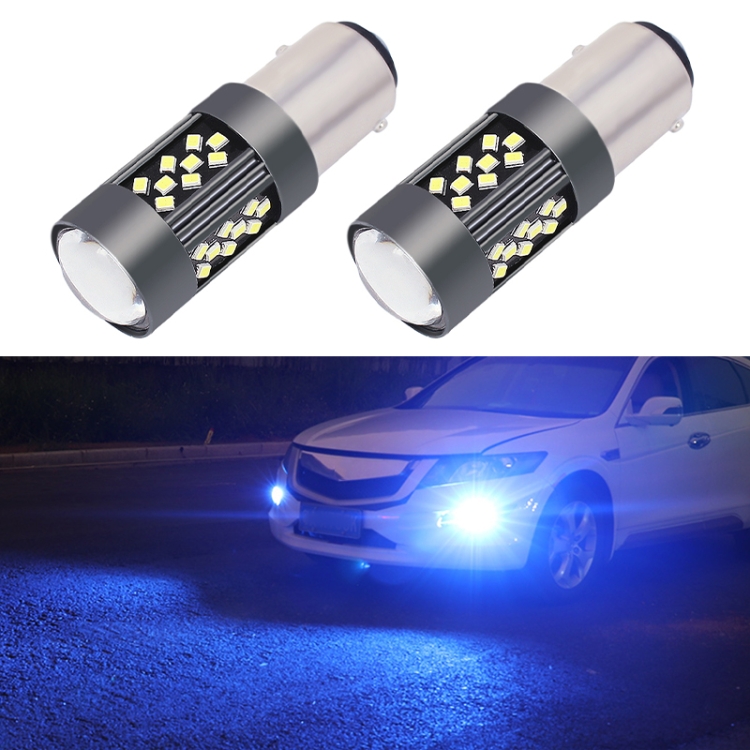 1 Pair 1157 12V 7W Strobe Car LED Fog Light Ice Blue Light