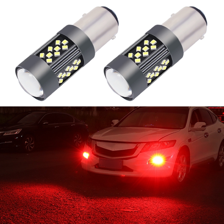 1 Pair 1157 12V 7W Strobe Car LED Fog Light Red Light