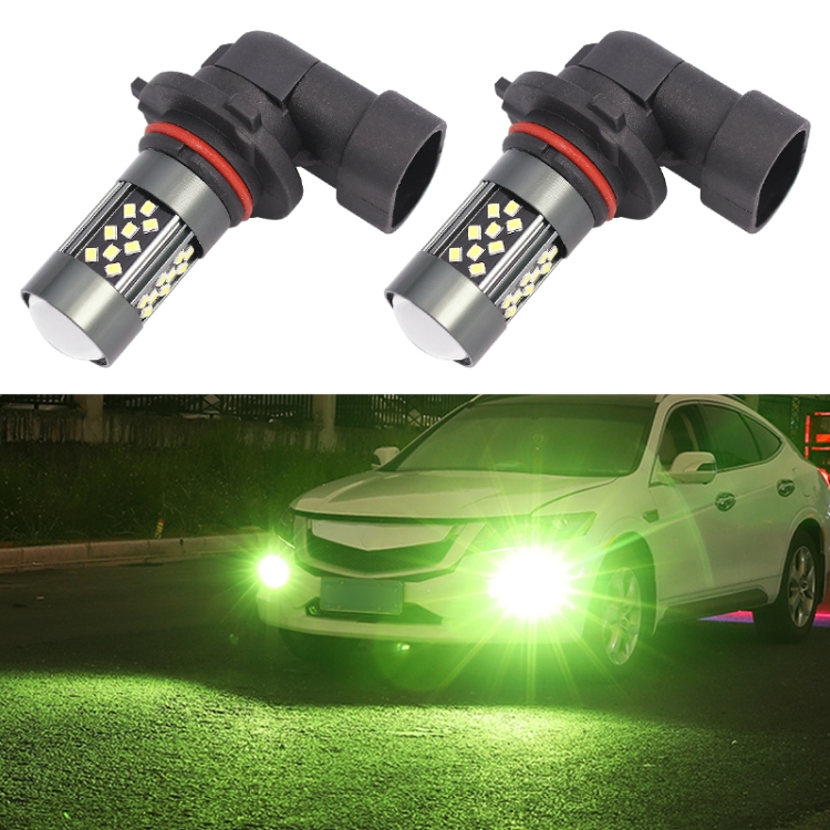 1 Pair 9005 12V 7W Strobe Car LED Fog Light Lime Light
