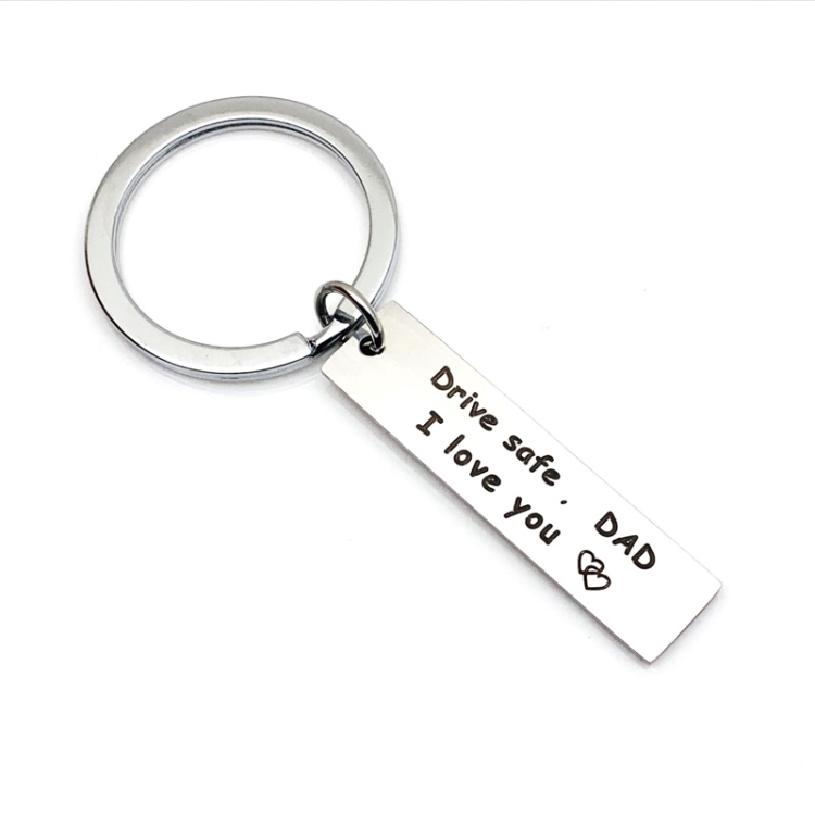 10 PCS C1010 Drive Safe Stainless Steel Tag Keychain 10x40mm(DAD)