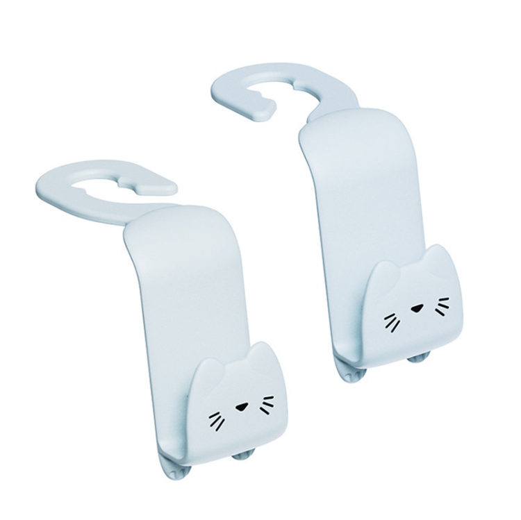 1 Set Cartoon Car Hook Seat Upholstery Hook(Twilight White)