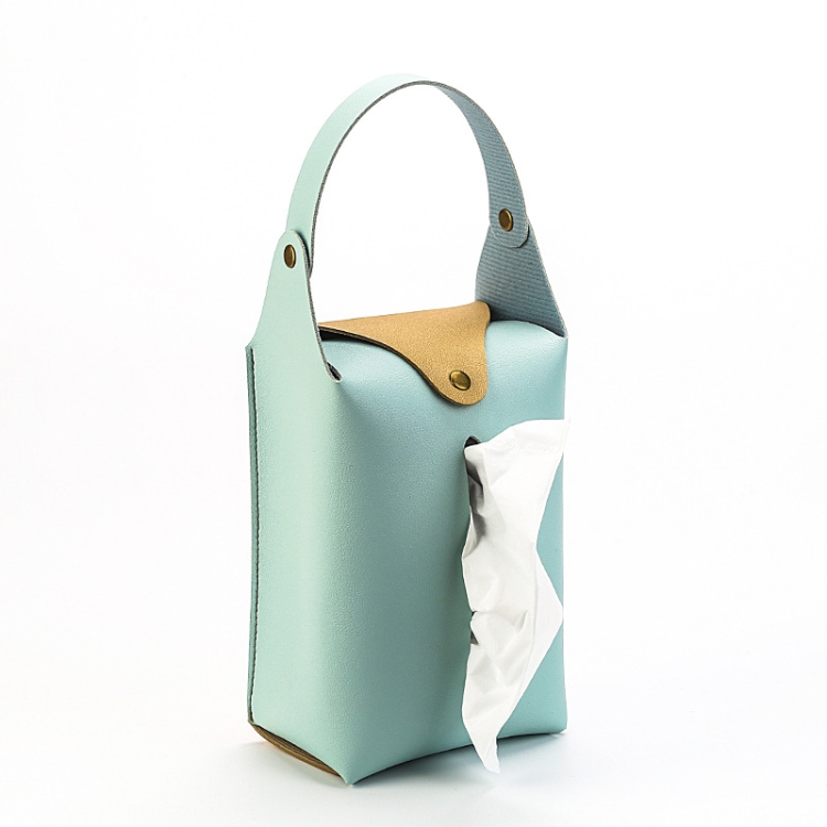 004 Suspended Car Hand Paper Towel Bag(Light Blue)