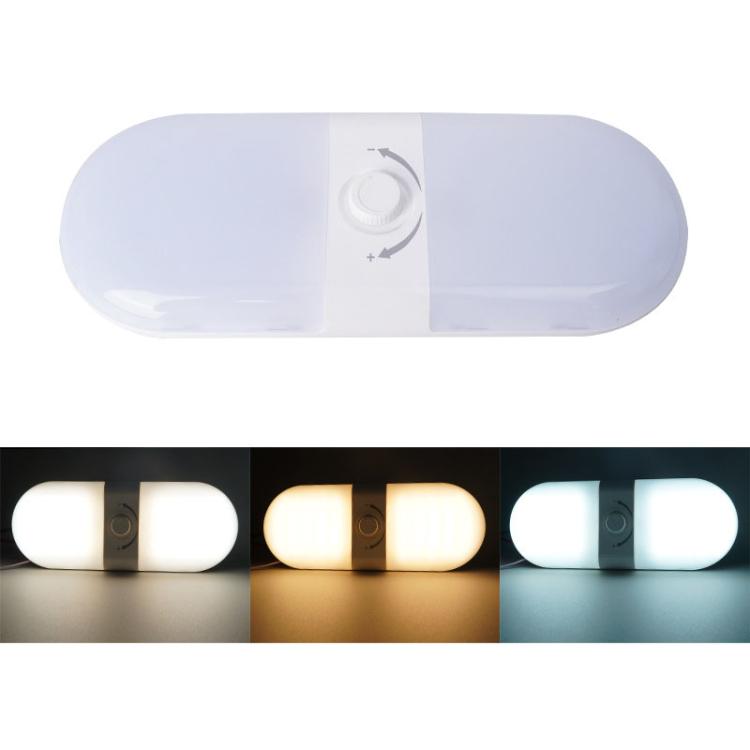 12 24V RV Light 180 LEDs 3 Color Temperature Dimmable Roof Light FC02