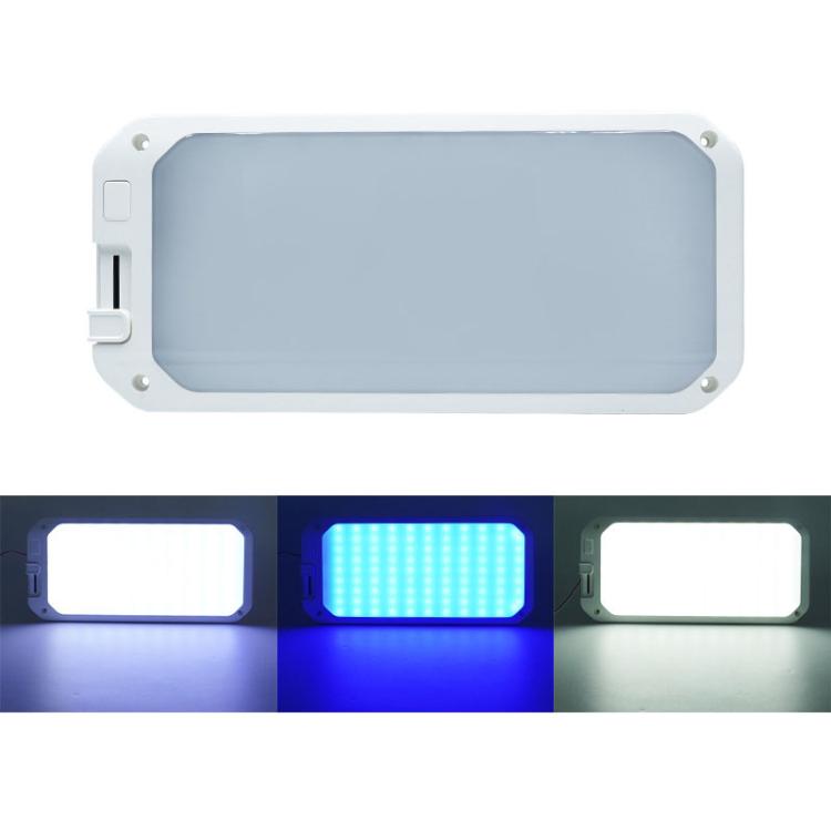 12 30V RV Light 198 LEDs 3 Color Temperature Dimmable Roof Light Color Blue White Light