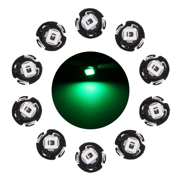 10 PCS 0 5W T3 Instrument Panel LED Light Dashboard Indicator Lamp Bulb Green Light