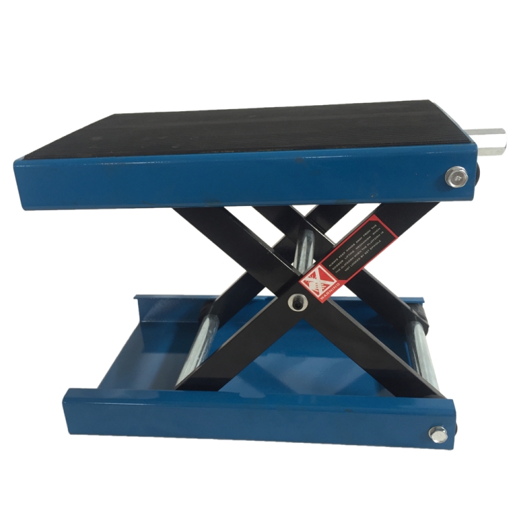 [US Warehouse] Steel Scissor Lifting Adjustable Platform for Motorcycle, Load-bearing: 1100lbs, Adjustable Range: 3.25-13.25 inch(Blue)