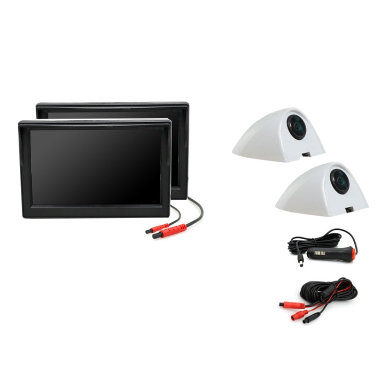 5 Inch AHD Video Monitor Car Reversing High-Definition Camera, Specification: No Video Recording + Side Mounting