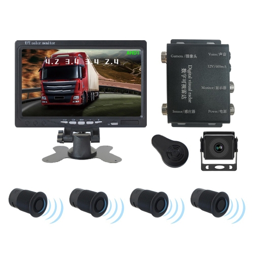 7 Inch Reversing Detection Visible AHD Digital Radar Image(PZ903)