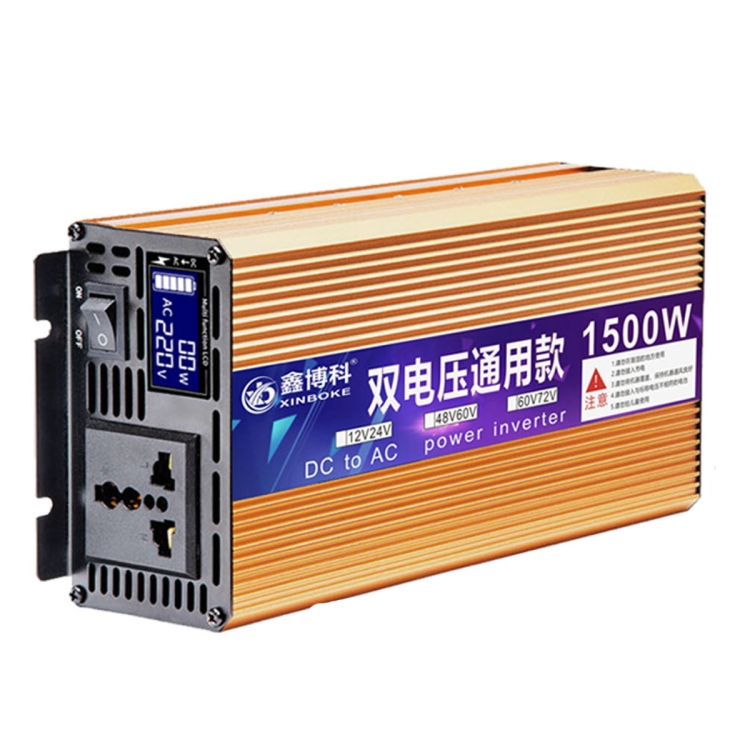 XINBOKE Universal Positive Wave Car Inverter Home Solar Inverter 12V 24V 1500W To 220V 700W