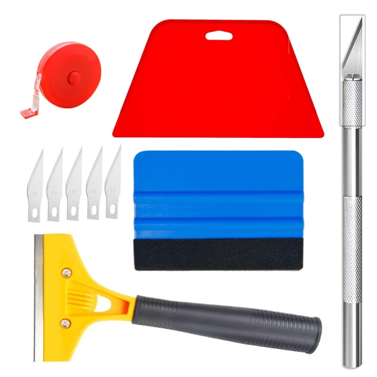 10 In 1 Wallpaper Smoothing Kit Car Vinyl Wrapping Tool Scraper