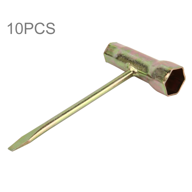 10pcs 13 x 19mm Chainsaw T Wrench Socket Spark Plug Wrench Handle Wrench Spark Plug Car Tire Welding Tire Removal Tool for Chainsaw Saw