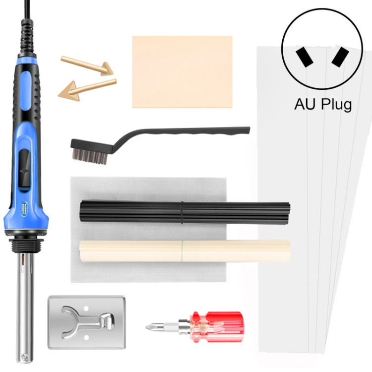 100W Electric Soldering Iron Plastic Welding Machine Car Bumper Repair Plier, AU Plug (Blue)