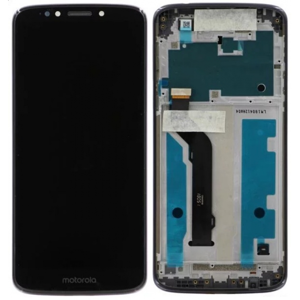 Motorola Moto E5 Plus LCD Screen With Frame Black