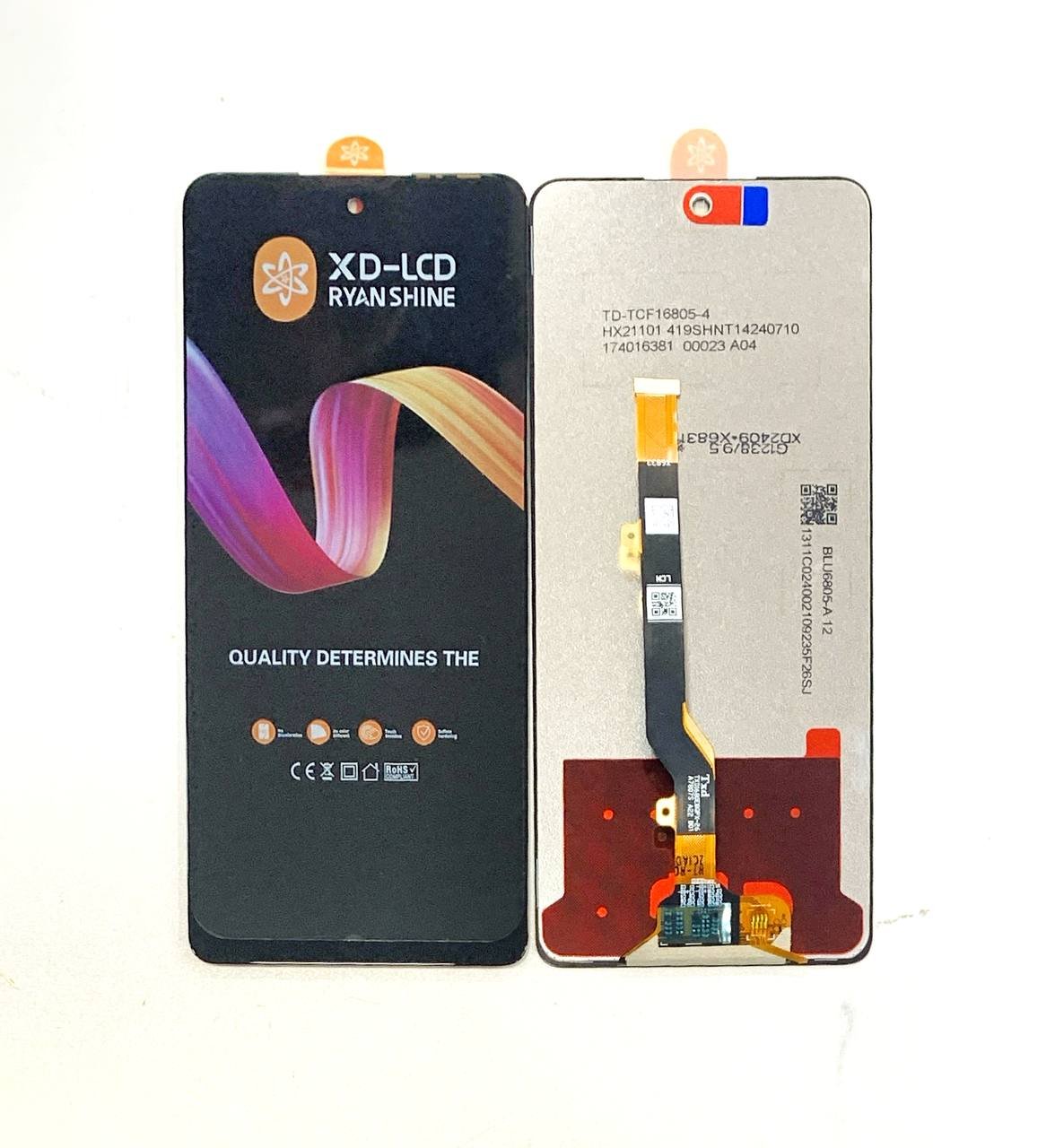 LCD WITH TOUCH SCREEN FOR INFINIX X6711 DISPLAY GLASS COMBO FOLDER