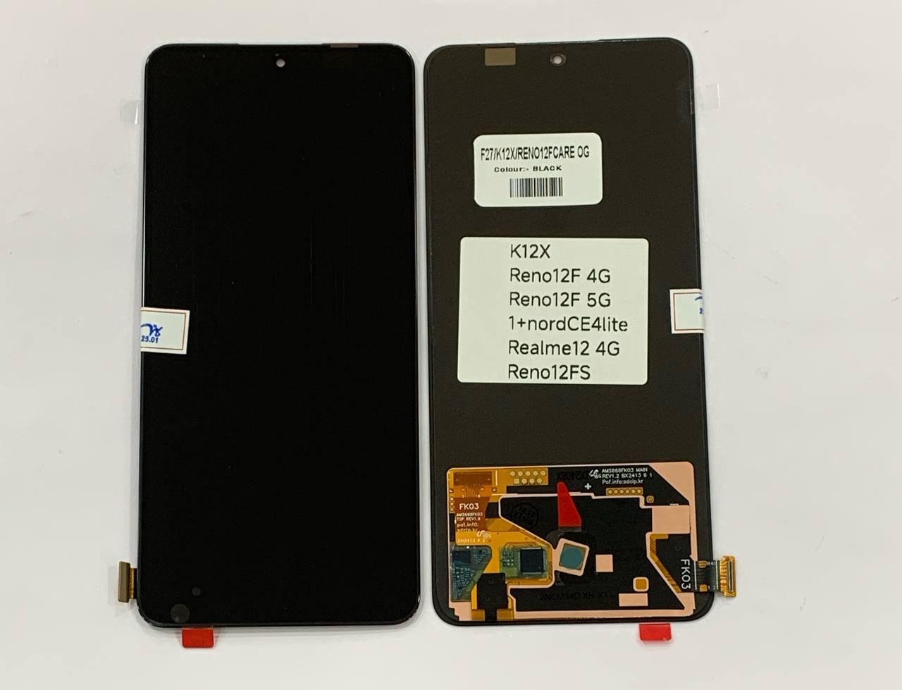 LCD WITH TOUCH SCREEN FOR OPPO RENO 12F (5G) CARE ORIGINAL DISPLAY GLASS COMBO FOLDER