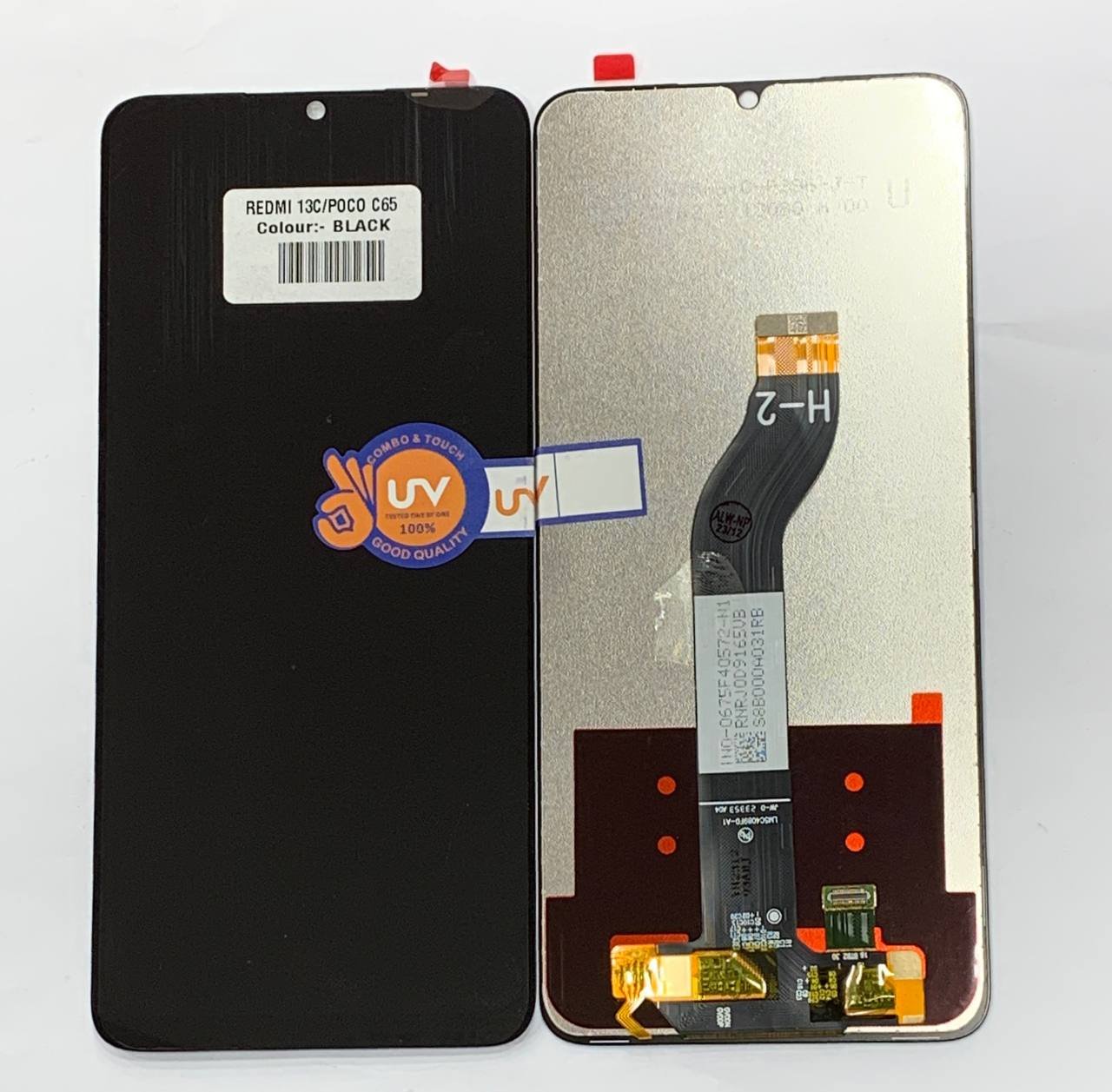LCD WITH TOUCH SCREEN FOR REDMI 13C 5G CARE ORIGINAL DISPLAY GLASS COMBO FOLDER