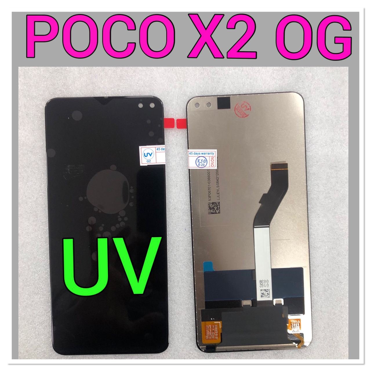 LCD WITH TOUCH SCREEN FOR REDMI POCO X2 DISPLAY GLASS COMBO FOLDER