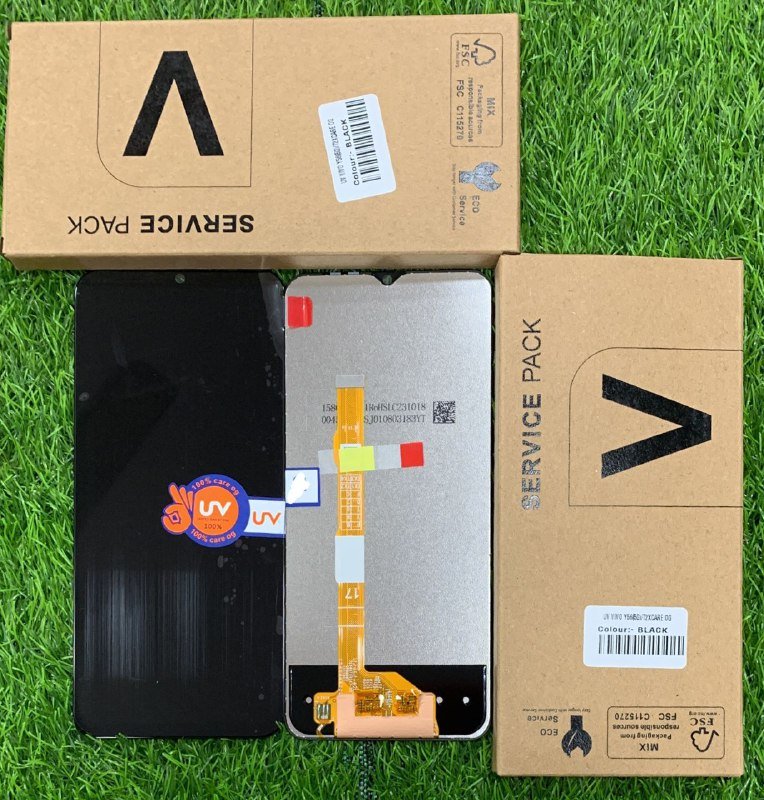 LCD WITH TOUCH SCREEN FOR VIVO Y56 (5G) CARE OG DISPLAY GLASS COMBO FOLDER