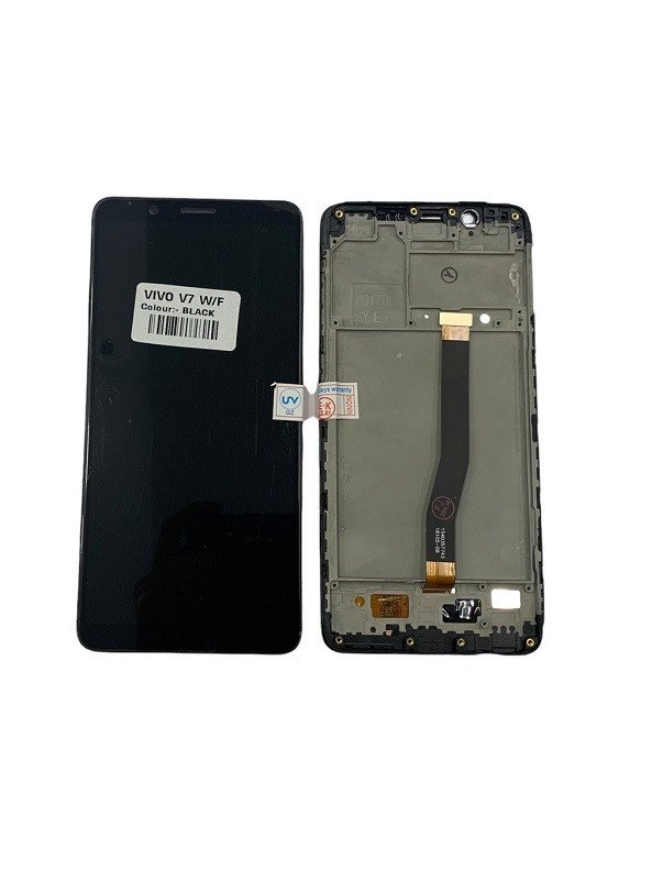 LCD WITH TOUCH SCREEN FOR VIVO V7 WITHFRAME TFT DISPLAY GLASS COMBO FOLDER