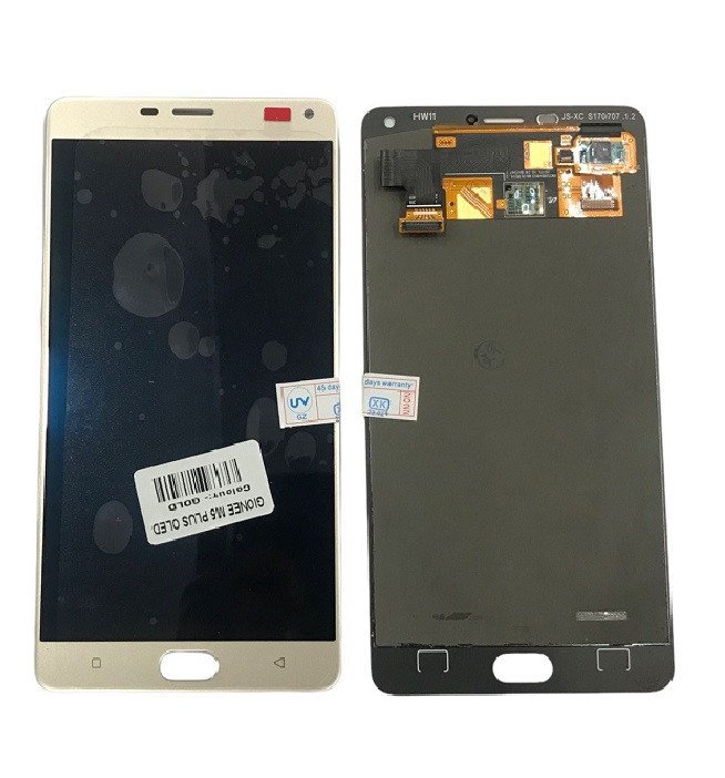 LCD WITH TOUCH SCREEN FOR GIONEE M5 PLUS OLED (GOLD) DISPLAY GLASS COMBO FOLDER