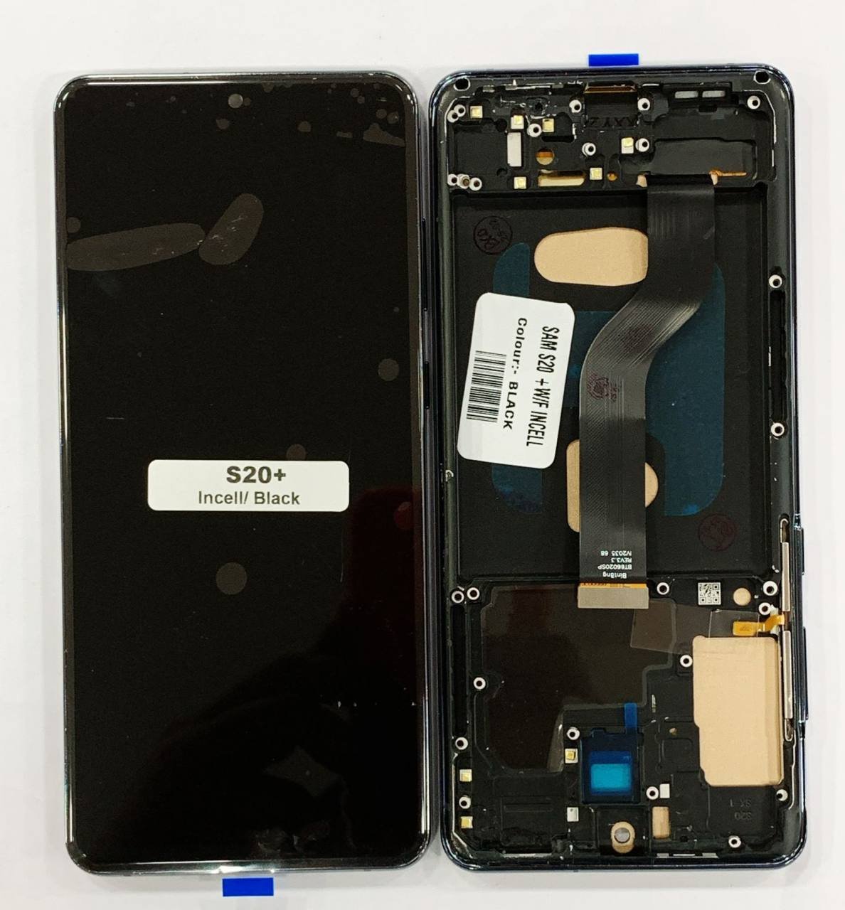 LCD WITH TOUCH SCREEN FOR SAMSUNG S20 PLUS W/F INCELL DISPLAY GLASS COMBO FOLDER