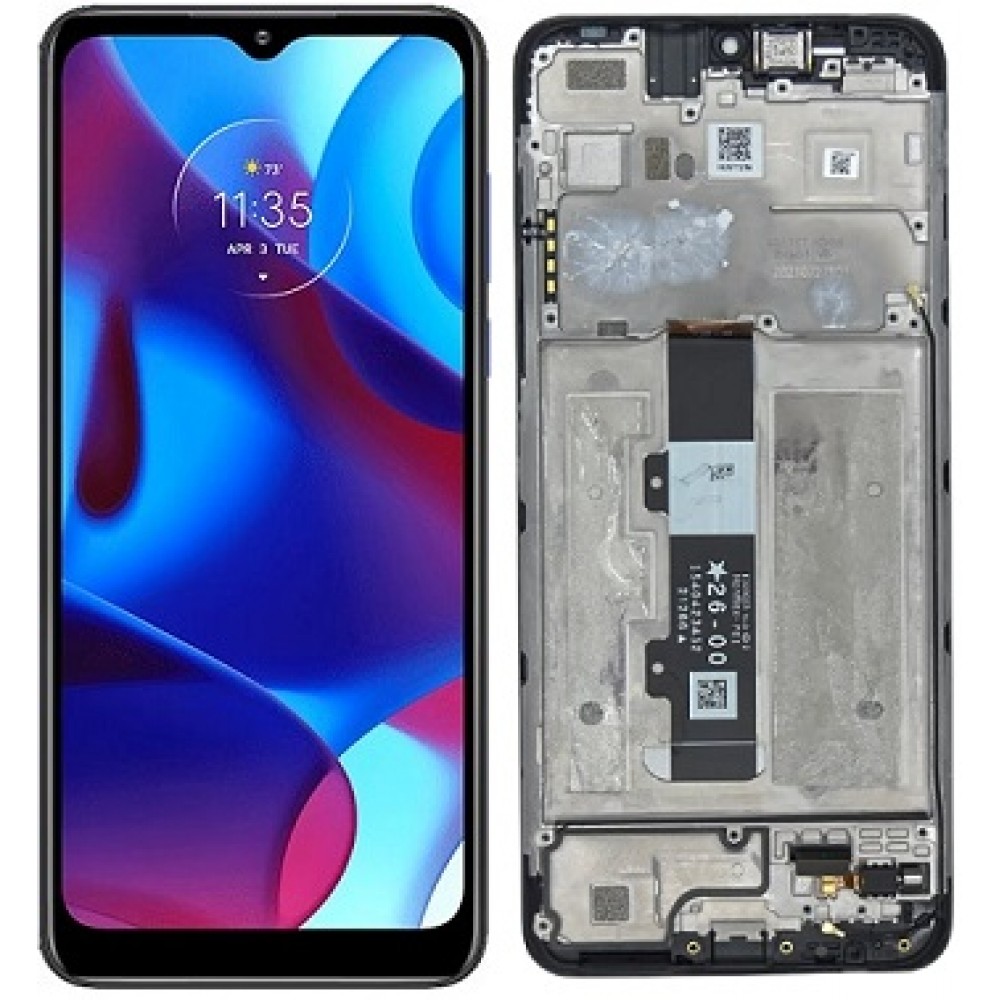 Motorola Moto G Pure LCD Screen With Frame - Black